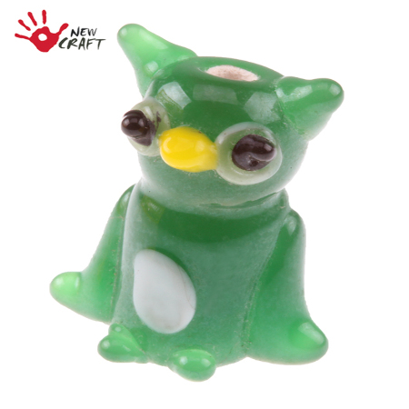 SZKŁO LAMPWORK SOWA 18mm 10szt