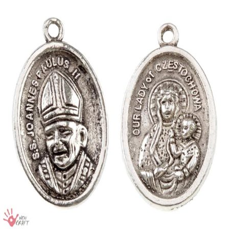 MEDALIK JAN PAWEŁ II 26mm 2szt