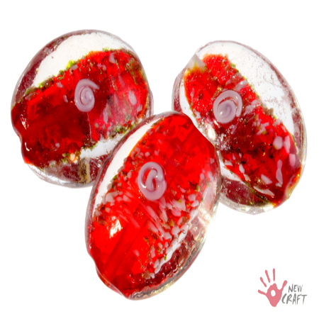 SZKŁO WENECKIE OWAL 30mm 5szt