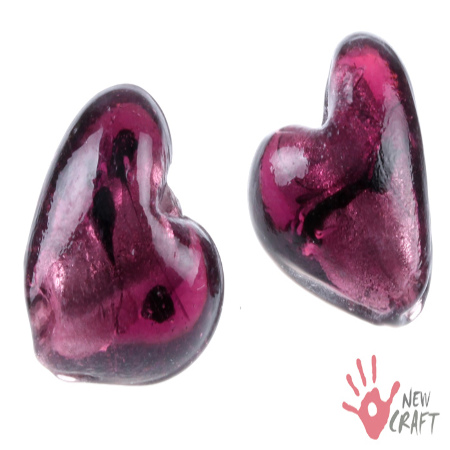 SZKŁO WENECKIE SERCE 16mm...