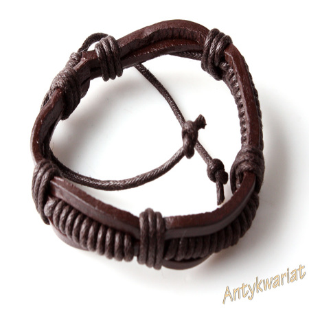 BRANSOLETKA RZEMIEŃ SKÓRA...