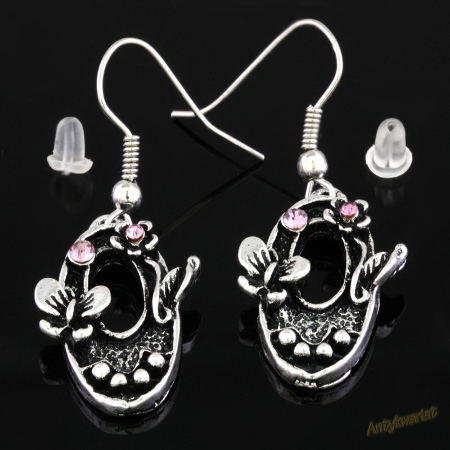 KOLCZYKI Z KRYSZTAŁKAMI...