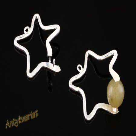 KRAWATKA KOLOR SREBRNY 23mm...