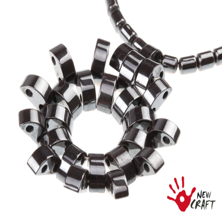 NASZYJNIK KAMIEŃ HEMATYT 47cm