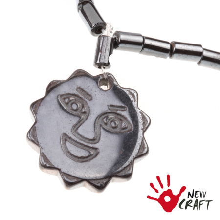 NASZYJNIK KAMIEŃ HEMATYT...