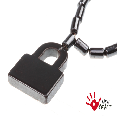 NASZYJNIK KAMIEŃ HEMATYT...