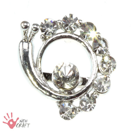 BROSZKA Z KRYSZTAŁKAMI 26mm...