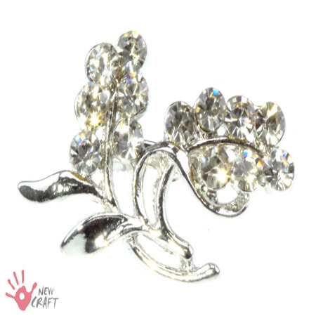 BROSZKA Z KRYSZTAŁKAMI 33mm...