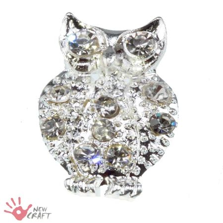 BROSZKA Z KRYSZTAŁKAMI SOWA...