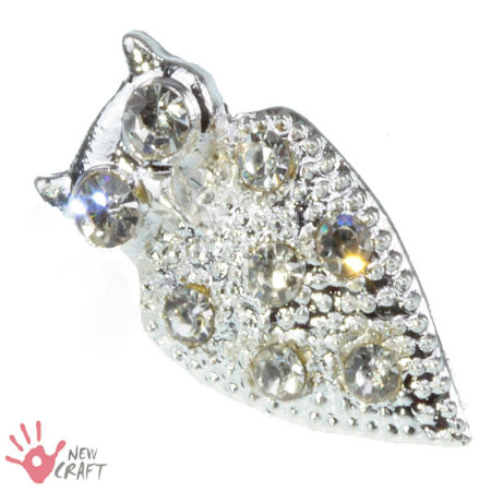 BROSZKA Z KRYSZTAŁKAMI SOWA...