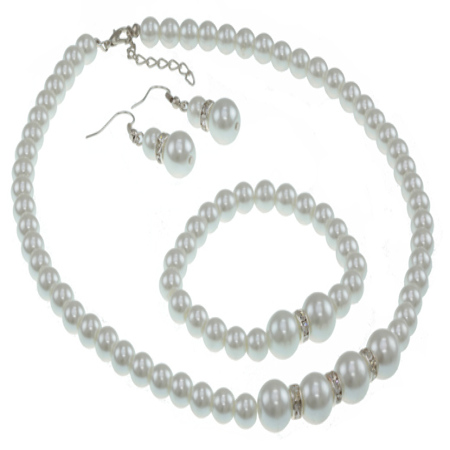 PERŁA SZKLANA KOMPLET (3szt)