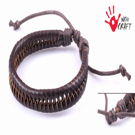 BRANSOLETKA RZEMIEŃ SKÓRA...