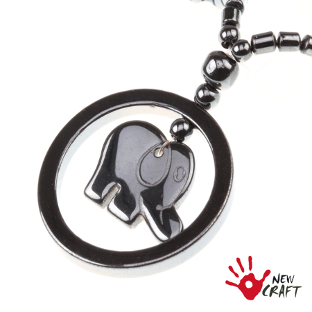 NASZYJNIK KAMIEŃ HEMATYT...