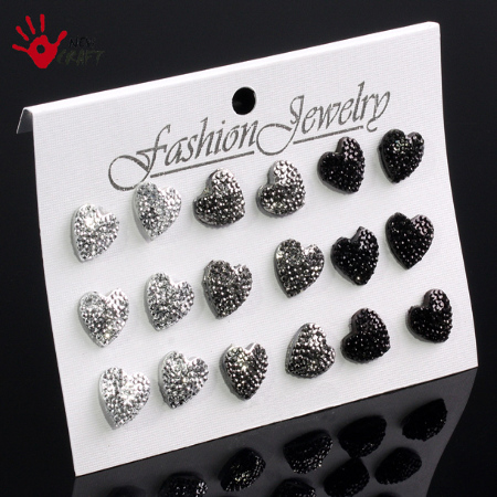 KOLCZYKI KOMPLET (9 PAR)