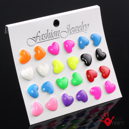 KOLCZYKI KOMPLET (12 PAR)