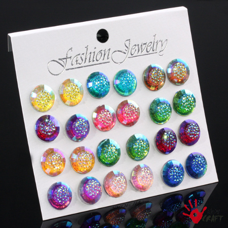 KOLCZYKI KOMPLET (12 PAR)