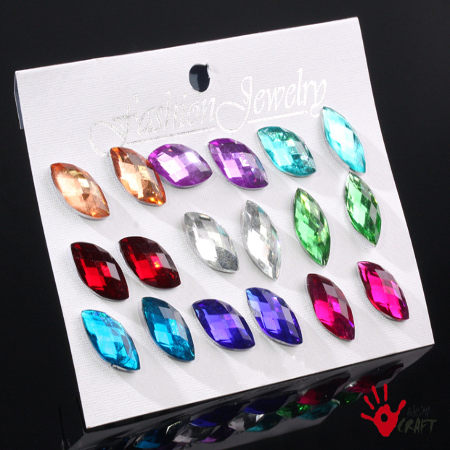 KOLCZYKI KOMPLET (9 PAR)