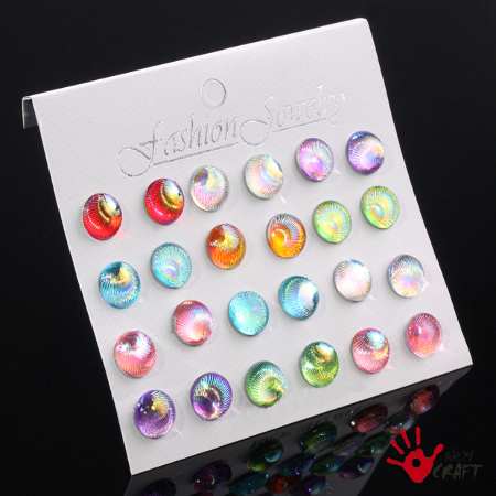 KOLCZYKI KOMPLET (12 PAR)