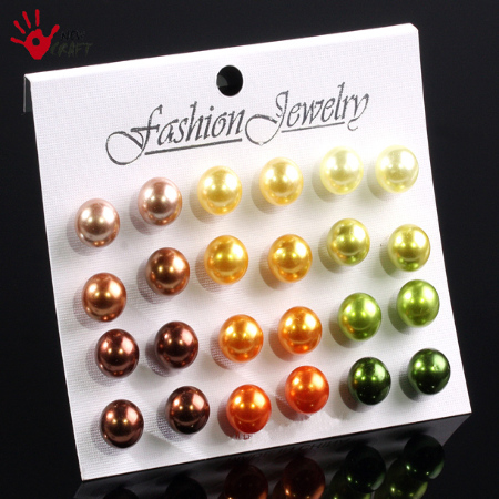 KOLCZYKI KOMPLET (12 PAR)