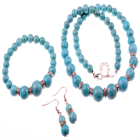  HOWLIT KOMPLET NASZYJNIK...