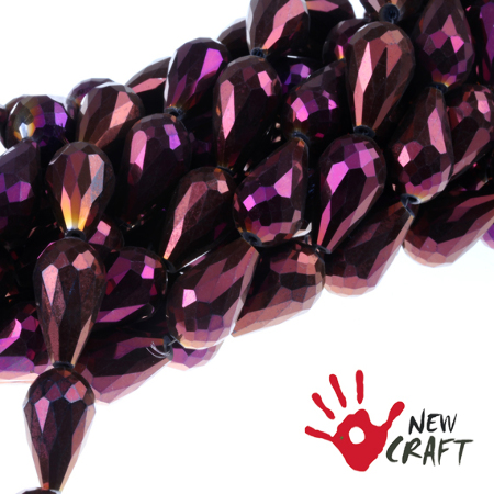 KRYSZTAŁ FASETOWANY KROPLA...