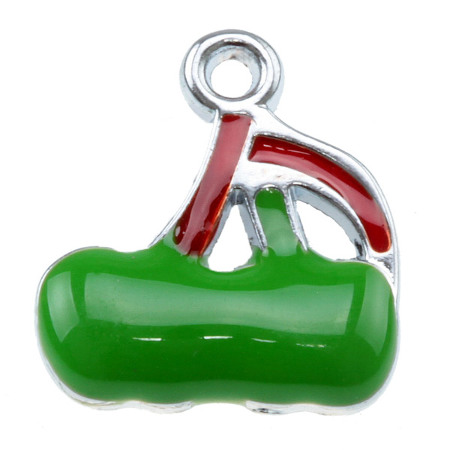 BALI CHARMS WIŚNIE 17mm 2szt