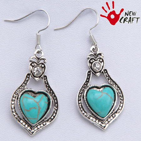 KOLCZYKI SREBRO TYBETAŃSKIE...