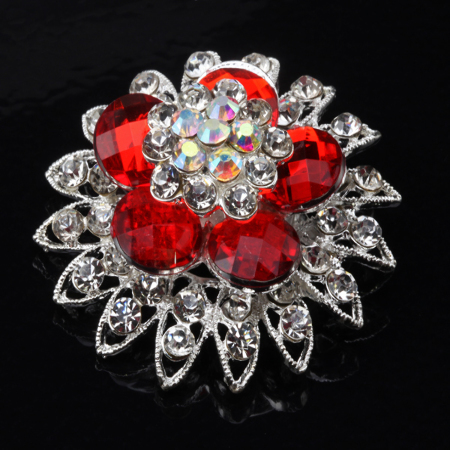 BROSZKA KWIAT KOLOR 56mm 1SZT