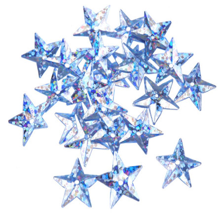 CEKINY GWIAZDKI WYPUKŁE LUZ...