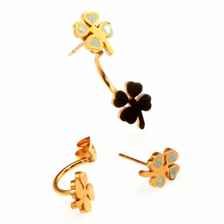 KOLCZYKI ZŁOTE STAL...