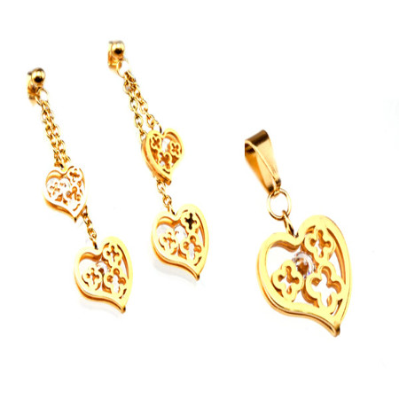 KOMPLET KOLCZYKI ZAWIESZKA...