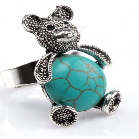 PIERŚCIONEK HOWLIT TURKUS...