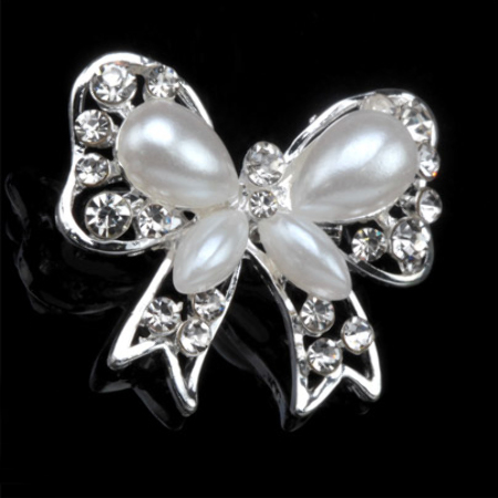 BROSZKA KWIAT VINTAGE BIAŁA...