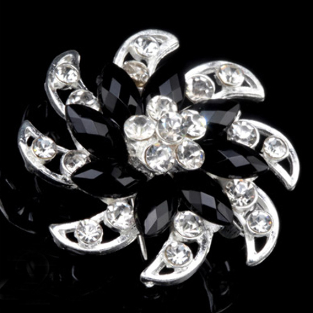 BROSZKA VINTAGE CZARNY...