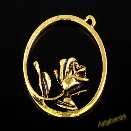 ZAWIESZKA BALI RÓŻA 33mm 2szt