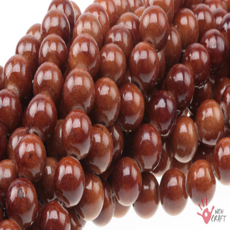 KAMIEŃ JADEIT KULA BRĄZOWY...