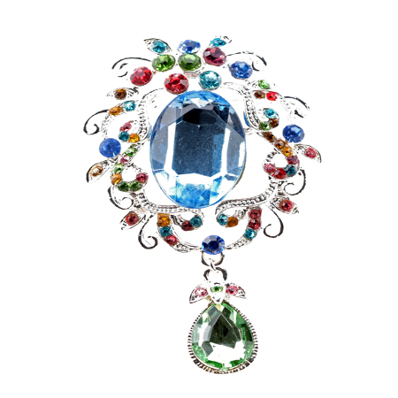 BROSZKA KOLOROWA NIEBIESKI...