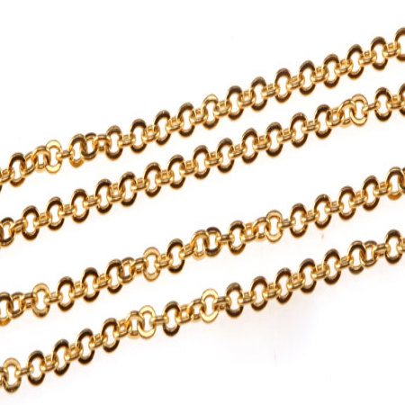ŁAŃCUSZEK ZŁOTY ROLO 1mm...
